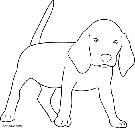 Beagle Coloring Pages Free Printables Coloringall