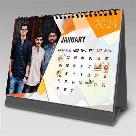 Personalized Desk Calendars 2024 Full - Holiday Calendar 2024