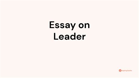 Essay On London