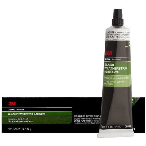 3m 8011 Weatherstrip Adhesive Black Tooldiscounter