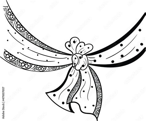 Indian Wedding Clip Art Of Groom And Bride Knot Vector Illustration