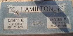 Lavern Mcinelly Hamilton M Morial Find A Grave