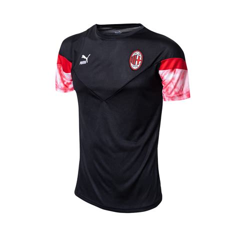 Playera Puma Ac Milan Fanswear Black Tango Red F Tbol Emotion