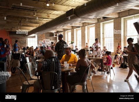 Dining Area Inside Mass Moca [massachusetts Museum Of Contemporary Art] In North Adams