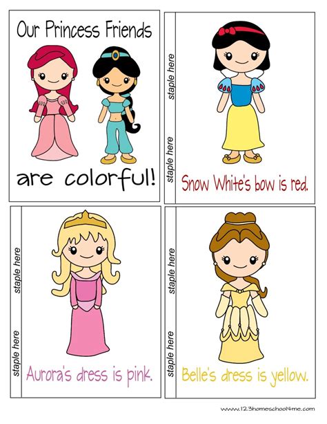 Free Printable Princess Worksheets