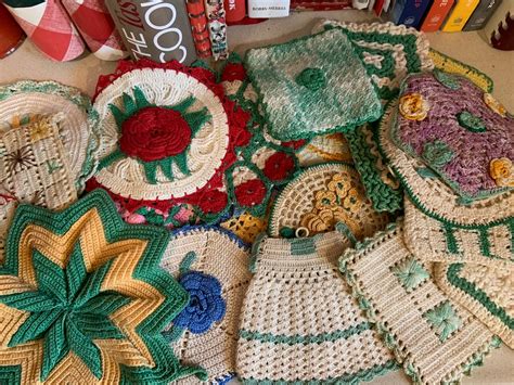 Vintage Crocheted Hot Pads Pot Holders Trivets Doilies Wall Hangings Various Options Etsy