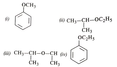 Give The Structural Formula Of I Anisol Ii Ethoxypro