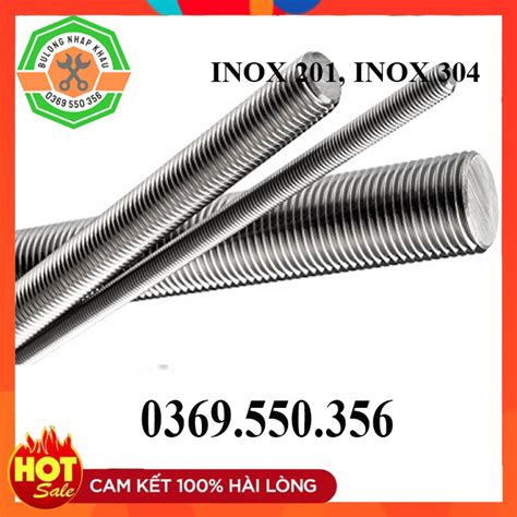 Thanh ren ty ren inox 304 phi M4 M5 M6 Shopee Việt Nam