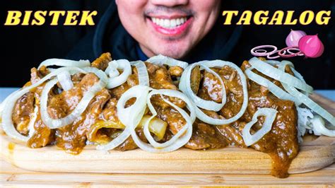 Bistek Tagalog Mukbang I Beef Steak I Asmr Eating Sound Youtube