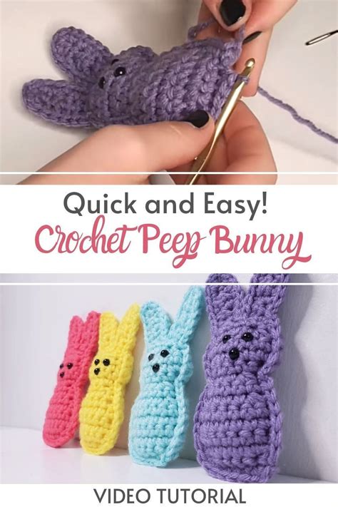 Quick And Easycrochet Peep Bunny Easter Crochet Patterns Easter