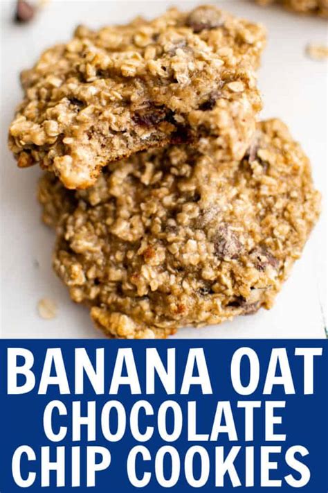 Banana Oatmeal Chocolate Chip Cookies Belle Of The Kitchen