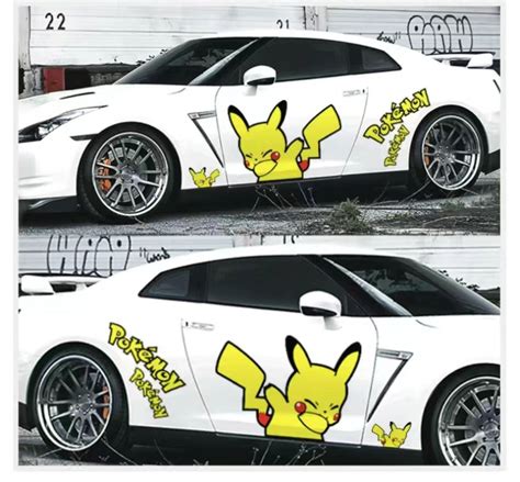 Пикачу Мультяшные наклейки на автомобили - купить по выгодным ценам в ...