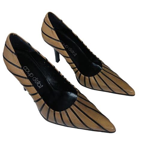 Coup De Tat Shoes Coup De Tat High Heels Size B Nude With Black