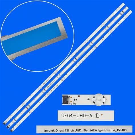 Светодиодная лента подсветка для LG 43UH619V 3 шт. | AliExpress