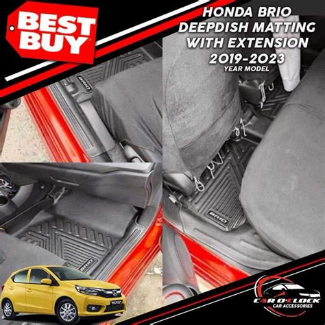 Honda Brio 2019 2024 5D Deepdish Matting Fully Extended Shopee