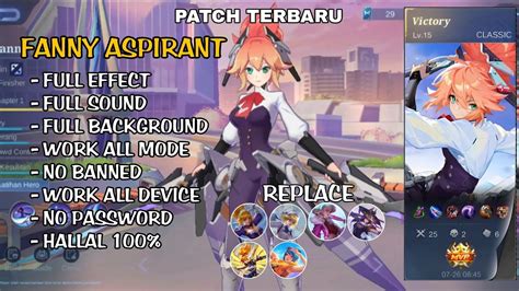 New Update Script Fanny Aspirant Blade Of Kibou Full Effect Full