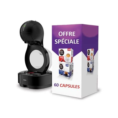 Krups Dolce Gusto Machine Capsule Nescafe Lumio Automatique Noir