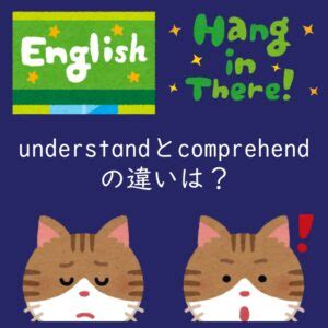 理解を表す「understand」「comprehend」の違いを解説 | よちよちエクスプレス