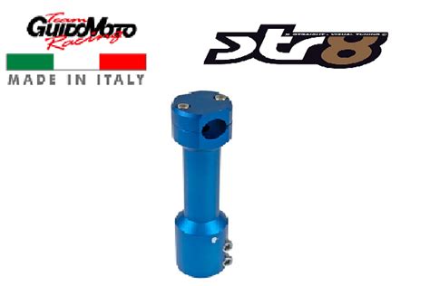 Piantone Lungo Blu Anodizzato Manubrio Naked Scooter Aerox Nitro Str Bl Guidomoto
