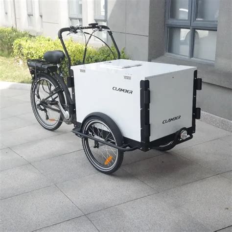 Cargo Use Three Wheel Electric Cargo Bike With Front Close Wood Box - Buy Electric Cargo Bike ...