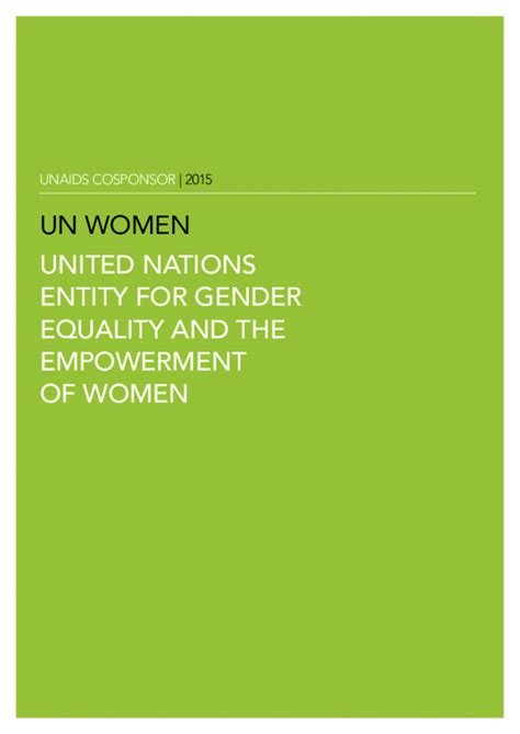 Publications About Gender Equality Womens Empowerment And Sexual And