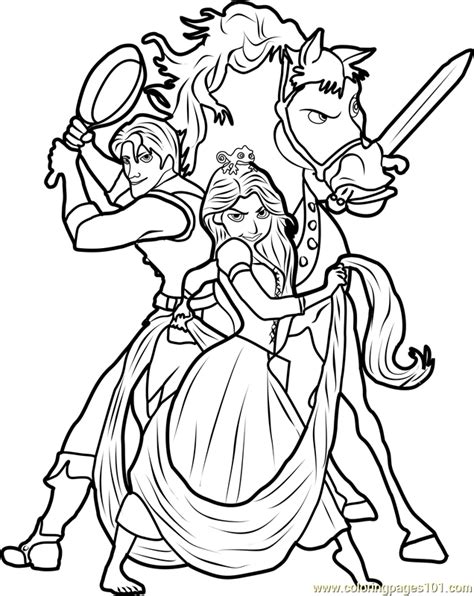 Tangled Lantern Scene Coloring Pages Coloring Pages