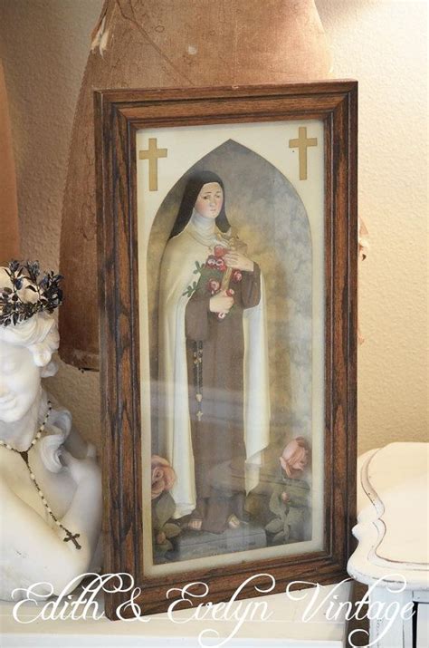 Saleantique St Therese Shrine Shadow Box Etsy