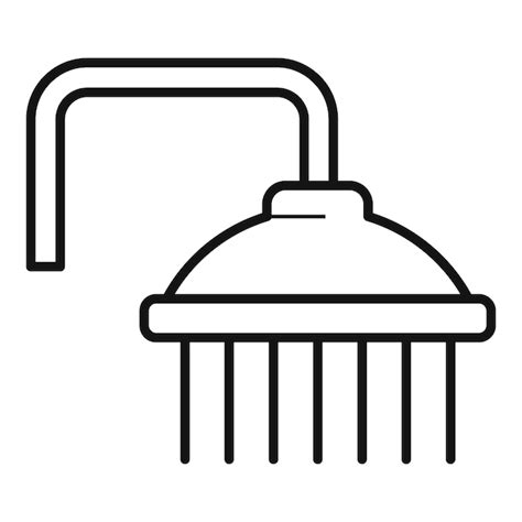 Premium Vector Water Shower Head Icon Outline Vector Spa Faucet