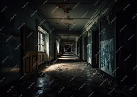 Premium AI Image | Halloween Abandoned Asylum Gothic Photoshoot