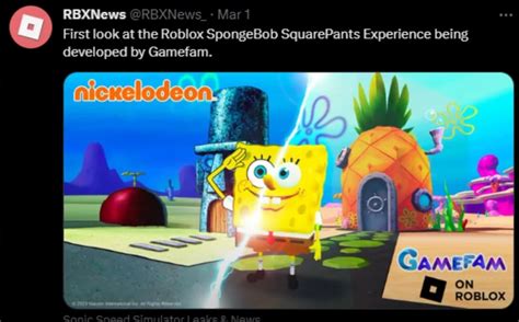 Spongebob Game Coming To Roblox - General - Cookie Tech