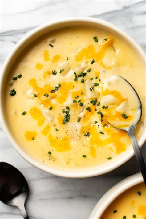 Cheesy Potato Soup • Salt And Lavender