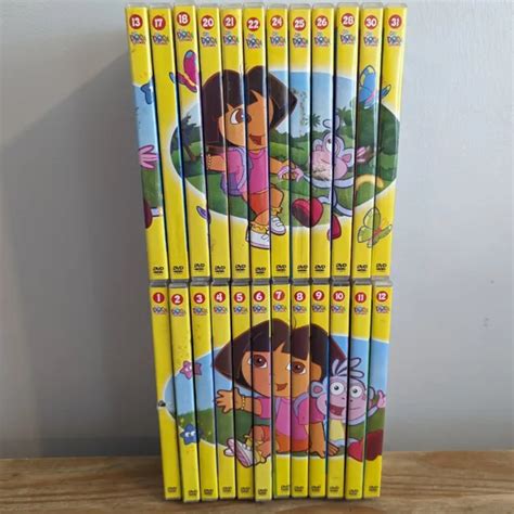 DORA THE EXPLORER DVD Collection, 1-13 , 17-18 , 20-22 , 24-26 , 28 ,30-31 $103.43 - PicClick CA