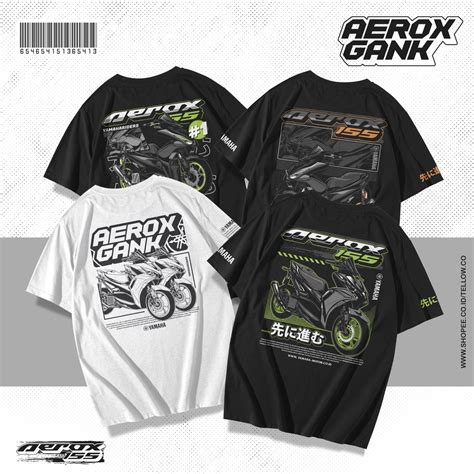 Jual Kaos Tshirt Sunmori Yamaha Aerox Old Aerox New Conected 155