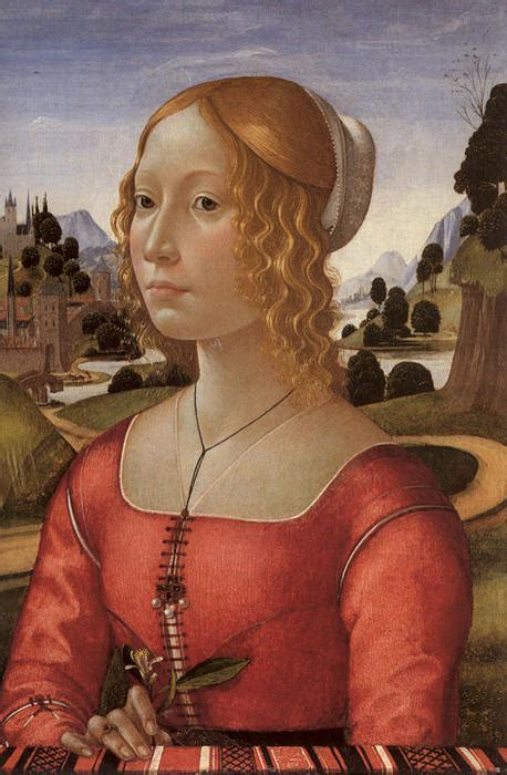 Artwork Replica Portrait Of A Lady By Domenico Ghirlandaio