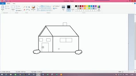 วาด รูป โปรแกรม วาดรูปบ้านด้วยโปรแกรม Paint Mobitool