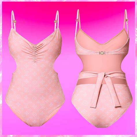 Louis Vuitton Mahina Monogram One Piece Swimsuit Beach Babe Bikini