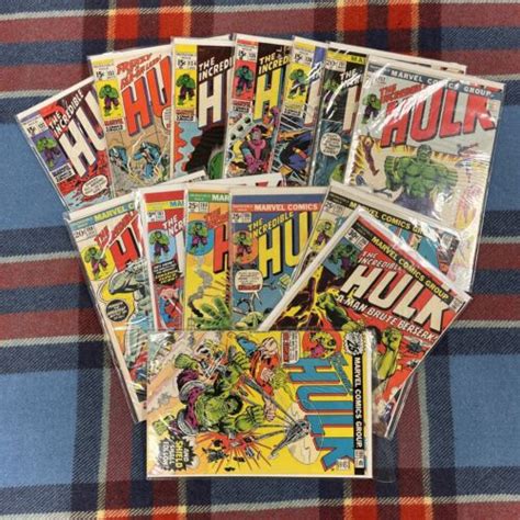 INCREDIBLE HULK MARVEL Comic Book LOT X14 BRONZE AGE LOOK READ