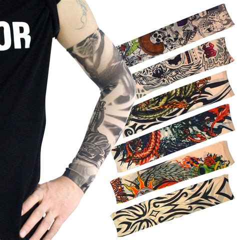 Online Wearable Arm Tattoo Sleeves For Style Biking Sun Protection