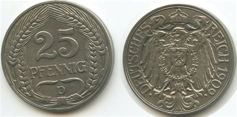 Deutsches Reich Kaiserreich Pfennig D M Nchen G Wilhelm