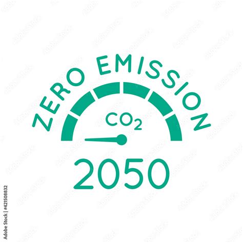 Zero Emission By Gauge Arrow Set To Zero Carbon Neutral Net