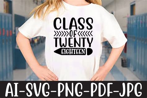 Class Of Twenty Eighteen Svg Graphic By Mk Design Store Creative Fabrica