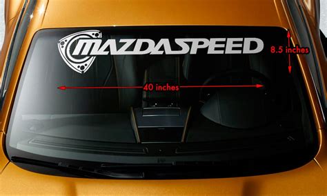 MAZDA ROTARY MAZDASPEED RX7 RX8 Windshield Banner Vinyl Decal Sticker