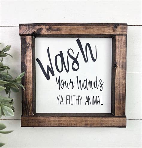 Farmhouse Bathroom Decor Wood Bathroom Bathroom Humor Bathroom Wall