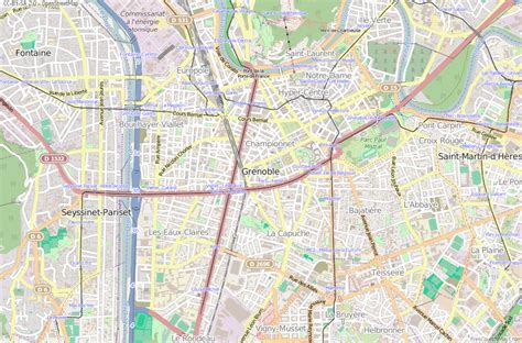 Grenoble Map France Latitude & Longitude: Free Maps