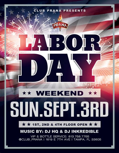 Labor Day Party Club Prana