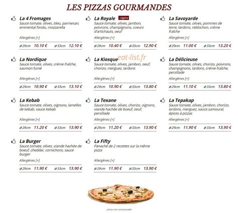 Le Kiosque à Pizzas à Le Pouzin menu et photos