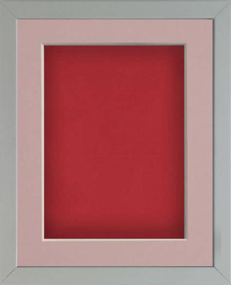 Radcliffe Box Frame Grey With Red Backing Board A X Frame