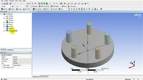 ANSYS WORKBENCH Geometry Pattern Assembly YouTube