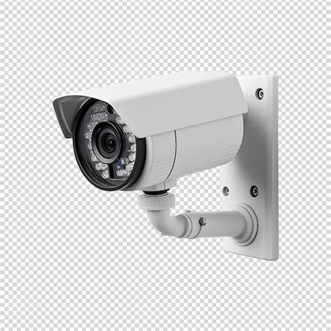 Premium Psd Wall Mount Cctv Security Camera Isolated On Transparent