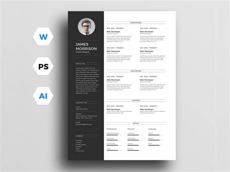 Cv Template Design Psd – pulp